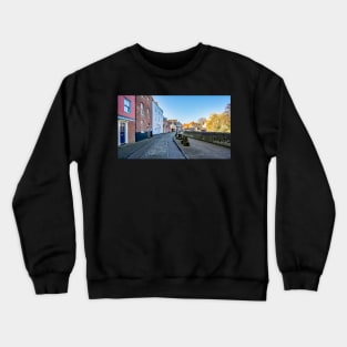 View up Quayside, Norwich Crewneck Sweatshirt